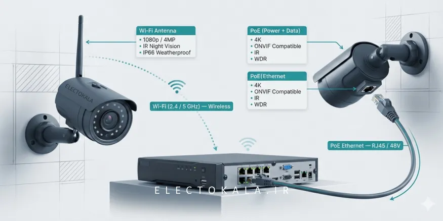 دوربین مداربسته ip چیست؟ 1404 - بررسی، قیمت و راهنمای خرید بهترین دوربین مداربسته تحت شبکه